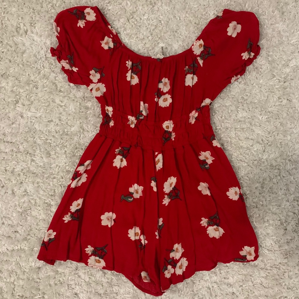 Off shoulder romper